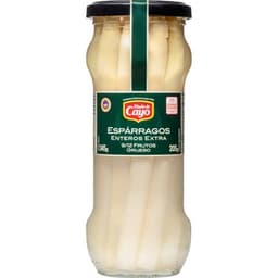 Espárragos blancos extra IGP de Navarra gruesos 9-12 piezas frasco 205 g neto escurrido - Viuda De Cayo