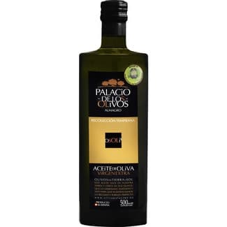 Aceite de oliva virgen extra variedad Picual DOP Aceite Campo de Calatrava botella 500 ml - Palacio De Los Olivos