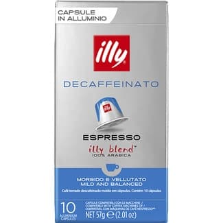 Café espresso descafeinado estuche 10 cápsulas compatibles con máquinas Nespresso - Illy