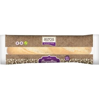 Baguettina de pan sin gluten y sin lactosa envase 85 g - Airos