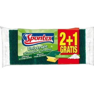 Estropajo con esponja salvauñas Universal envase 2 unidades - Spontex