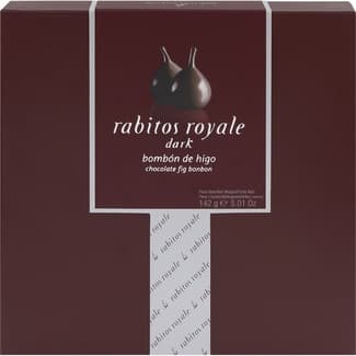 Rabitos Royale bombón de higo con chocolate negro 8 unidades estuche 142 g - La Higuera