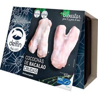 Cocochas de bacalao crudas bandeja 400 g - Delfin