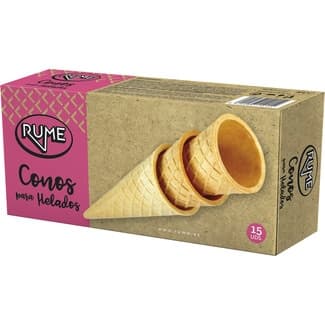 Conos de barquillos para helados estuche 15 unidades - Rume