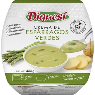 Crema de espárragos tarrina 400 g - Diquesi