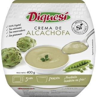 Crema de alcachofa tarrina 400 g - Diquesi