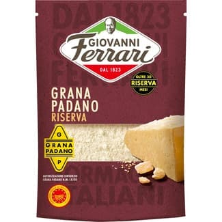 Queso rallado Reserva Grana Padano DOP envase 60 g curación mínima 20 meses - Giovanni Ferrari