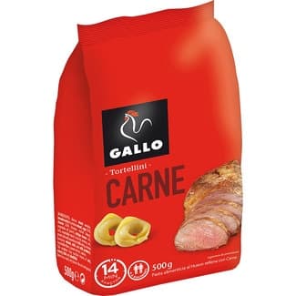 Tortellini carne bolsa 500 g - Gallo
