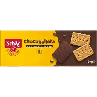 Chocogalleta galletas con chocolate negro sin gluten envase 150 g - Schar