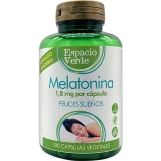 Melatonina bote 180 cápsulas - Espacio Verde