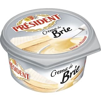 Crema francesa brie para untar o picotear tarrina 125 g - President
