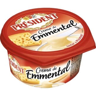 Crema francesa emmental para untar o picotear tarrina 125 g - President