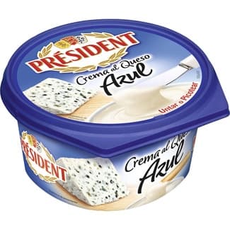 Crema francesa al queso azul para untar o picotear tarrina 125 g - President