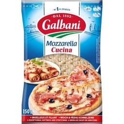 Mozzarella italiana rallada especial para pizza bolsa 150 g - Galbani