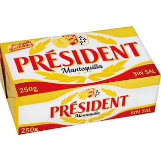 Mantequilla francesa pastilla 250 g - President