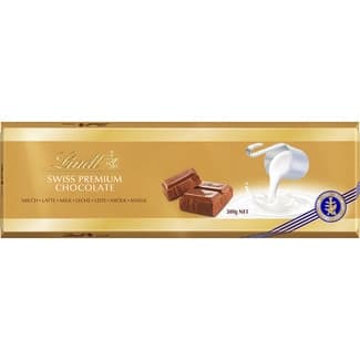Chocolate con leche tableta 300 g - Lindt Swiss Premium