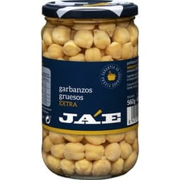 Garbanzo grueso extra cocido frasco 400 g neto escurrido - Ja'e