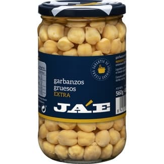 Garbanzo grueso extra cocido frasco 400 g neto escurrido - Ja'e