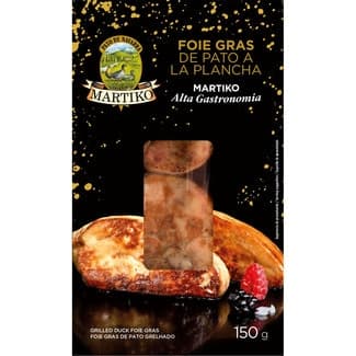 Foie gras de pato a la plancha sin gluten envase 150 g - Martiko