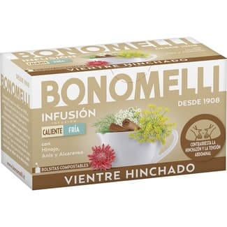 Infusión vientre hinchado con hinojo, anís y alcaravea estuche 35 g - Bonomelli
