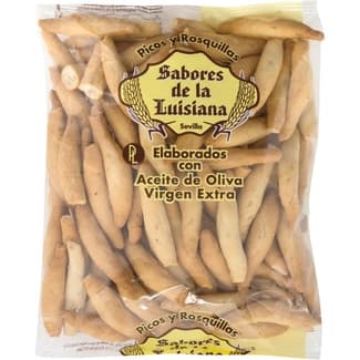 Artesanitos picos de pan con ajonjolí y aceite de oliva virgen extra bolsa 200 g - Sabores De La Luisiana