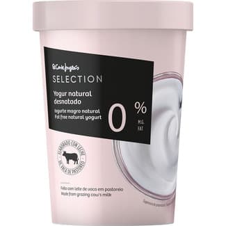 Yogur natural desnatado 0% m.g. elaborado con leche de vaca de pastoreo envase 500 g - El Corte Ingles Selection