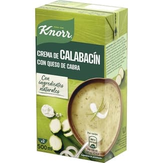 Crema de calabacín con queso de cabra envase 500 ml - Knorr