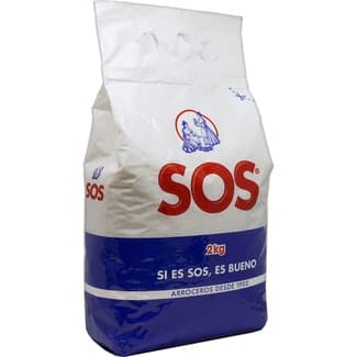 Arroz redondo bolsa 2 kg - Sos