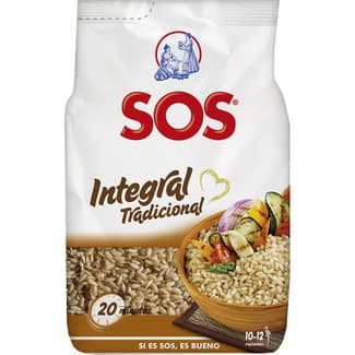 Arroz integral paquete 1 kg - Sos