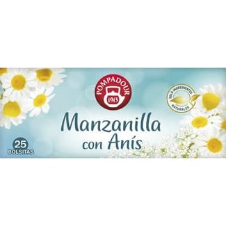 Infusión de manzanilla con anís estuche 25 bolsitas - Pompadour