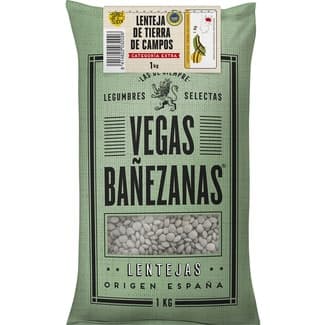 Lenteja pardina extra IGP Tierra de Campos saco 1 kg - Vegas Bañezanas