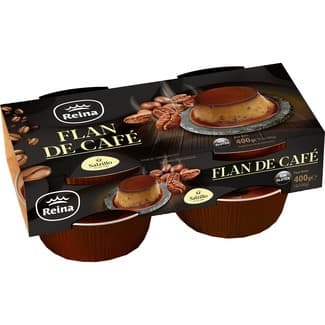Flan de café sin gluten pack 4 unidades 100 g - Reina