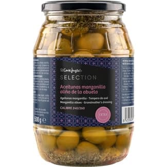 Aceitunas manzanilla aliño de la abuela frasco 500 g - El Corte Ingles Selection