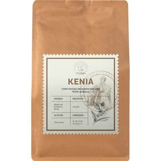 Café molido de tueste natural 100% Arábica origen Kenya paquete 250 g - Club Del Gourmet