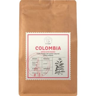 Café molido descafeinado de tueste natural 100% Arábica origen Colombia paquete 250 g - Club Del Gourmet
