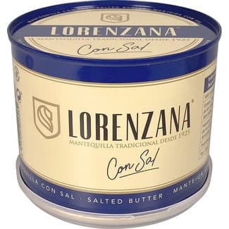 Mantequilla con sal lata 500 g - Lorenzana