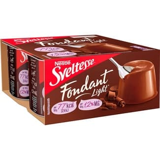 Fondant de chocolate light 1,2 m.g. pack 4 unidades 125 g - Nestle Sveltesse
