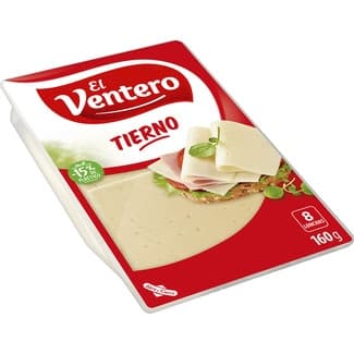 Queso tierno mezcla elaborado con leche pasteurizada en lonchas envase 160 g - El Ventero