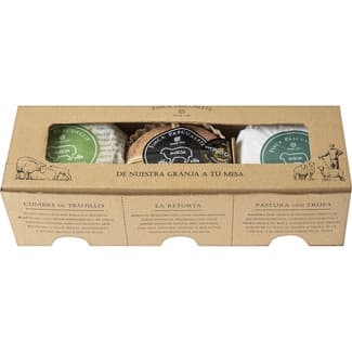 Queso de oveja surtido mini tortas de Extremadura 3x150 g estuche 460 g - Finca Pascualete