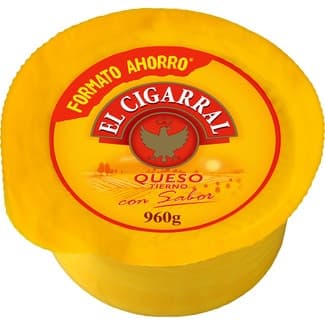 Queso tierno mezcla elaborado con leche pasteurizada pieza 960 g formato ahorro - El Cigarral