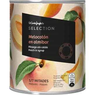 Melocotón en almíbar extra 5-7 mitades lata 480 g neto escurrido - El Corte Ingles Selection
