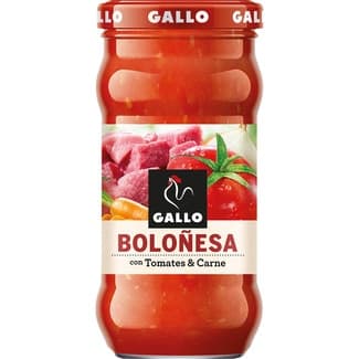 Salsa boloñesa sin gluten frasco 350 g neto escurrido - Gallo