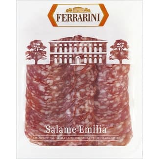 Salami Emilia italiano en lonchas sin gluten sin lactosa envase 90 g - Ferrarini