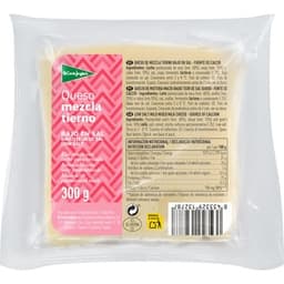 Queso tierno mezcla bajo en sal elaborado con leche pasteurizada cuña 300 g - El Corte Ingles