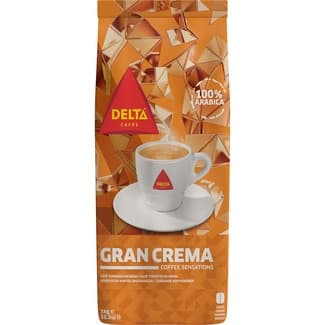 Café en grano Gran Crema paquete 1 kg - Delta