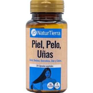 Piel, pelo y uñas sin gluten envase 30 cápsulas vegetales - Naturtierra