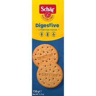 Digestive galleta sin gluten y sin lactosa paquete 150 g - Schar