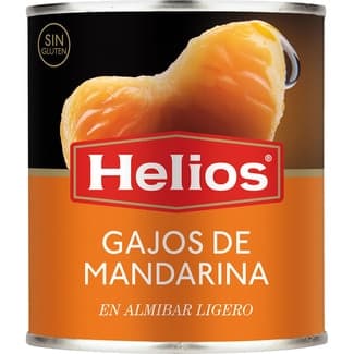 Gajos de mandarina en almíbar ligero sin gluten lata 175 g neto escurrido - Helios