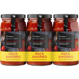 Tomate frito de cosecha con aceite de oliva sin gluten pack ahorro 3 frasco 350 g - El Corte Ingles Selection
