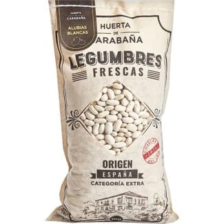 Alubia blanca extra origen España saco 1 kg - Huerta De Carabaña